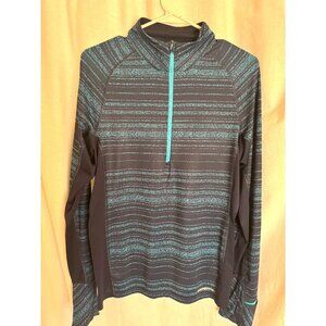 Patagonia collab w/Common Threads, Black & Turquoise, front top zip, L/sleeve
